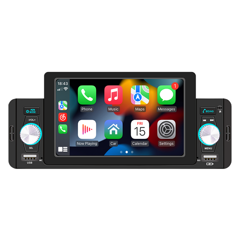 Universal Bluetooth Car radio single 1 din Autoradio 5 Inch screen with carplay auto electronics
