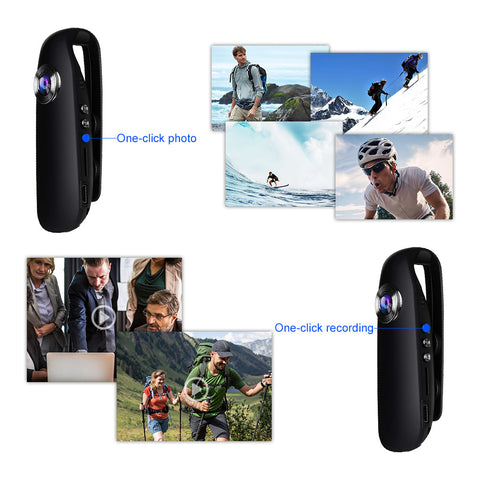 High definition sports camera recording photography ring recording LED light high-definition display screen chest clip camera