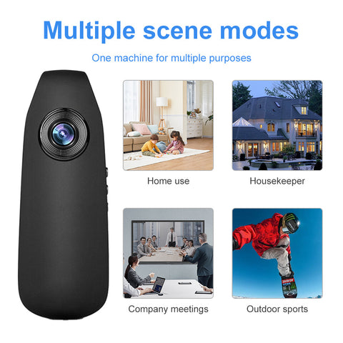 High definition sports camera recording photography ring recording LED light high-definition display screen chest clip camera