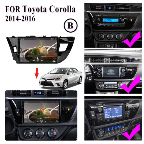 Double Din Android13 Car Radio Stereo for Toyota Corolla Ralink 2014-2016 Multimedia Headunit GPS Navigation CarPlay
