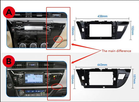 Double Din Android13 Car Radio Stereo for Toyota Corolla Ralink 2014-2016 Multimedia Headunit GPS Navigation CarPlay