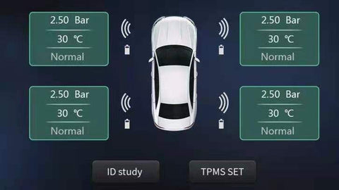 سنسور TPMS mx برای اندروید و آیفون صفحه نمایش اندروید. قابل نصب در داخل و خارج لاستیک