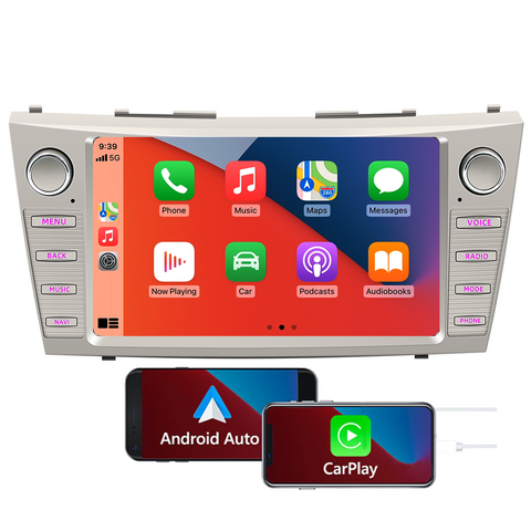 GPS navigation for Toyota Camry 2005-2011 Android 13 7-inch HD touchscreen car stereo with wireless carplay and Android auto support WiFi Bluetooth mirror link
