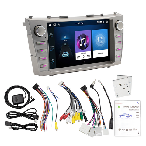 GPS navigation for Toyota Camry 2005-2011 Android 13 7-inch HD touchscreen car stereo with wireless carplay and Android auto support WiFi Bluetooth mirror link