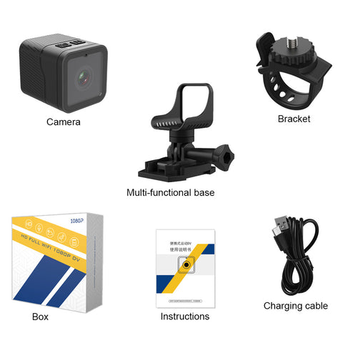 High definition sports camera with video recording recording photography night vision function WiFi link Vlog Cam
