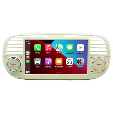 Android 13 Car Multimedia Player Wireless Carplay GPS Navigation DSP WIFI Car Radio For Fiat 500