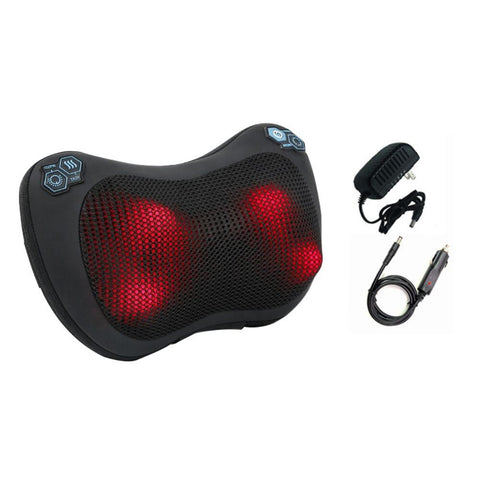 Wholesale Car Massage Pillow vibration With Heatable Neck Shiatsu Massage hot compress massage pillow