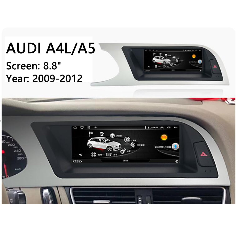 8.8' Android Auto Car Radio for Audi A5 2009 2010 2011 2012 2013