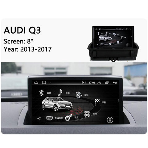 Android head unit car radio for AUDI Q3 2013-2017 with wireless carplay and android auto HD screen support wifi navigation system