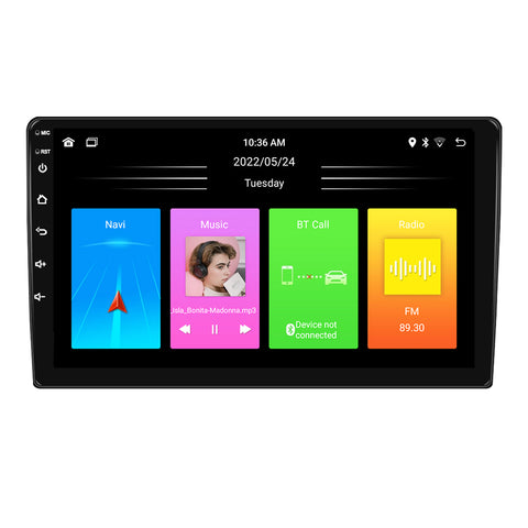 Car radio factory bluetooth car stereo optional apple carplay and android auto 9 inch touch screen support bluetooth wifi gps navigation aux usb camera input