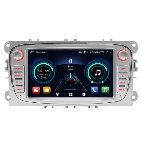 Car Radio Wholesale Car Stereo With Wireless Apple Carplay For Ford Focus S-max C-max Best 7 Inch Touch Screen Android Navigation Bluetooth 5.0