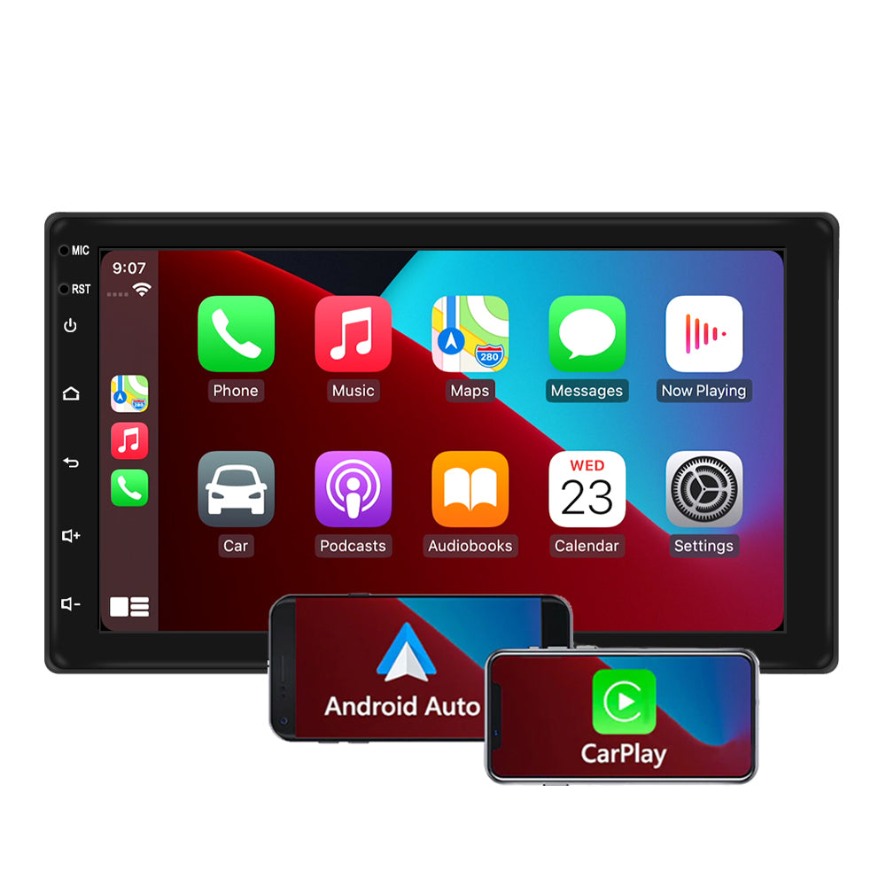 car radio double din GPS navigation with car play and android auto