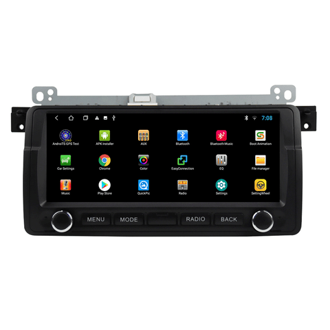 Car radio for bmw e46 android 10 8.8 inch screen support bluetooth wifi navigation radio carplay and android auto function